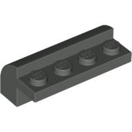 Lego kostka (kostička) 2x4x1 1/3 zakulacená nahoře, tmavě šedá (608127, 4201557)